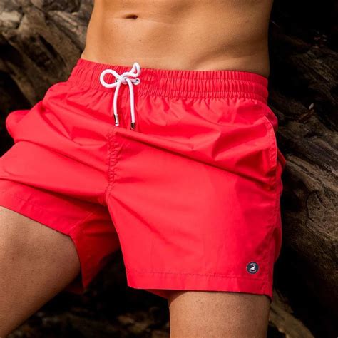 Surfcuz Mens Swimwear Solid Swim Trunks Summer Beach Board Shorts With