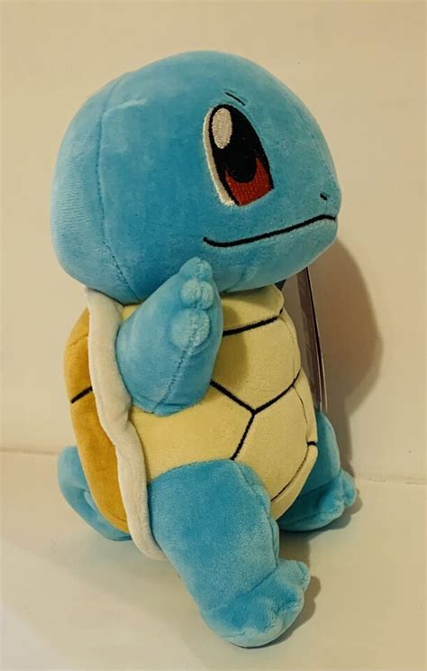 Pokemon 8 Inch Plush Squirtle Winking Turtle Snail New With Tags EBay