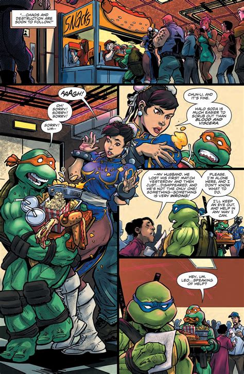 Teenage Mutant Ninja Turtles Vs Street Fighter 1 Preview Crossover