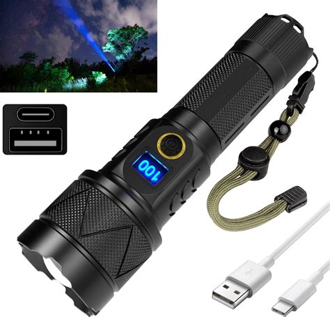 Yanji Torches Led Super Bright Rechargeable Led Torch Lumens