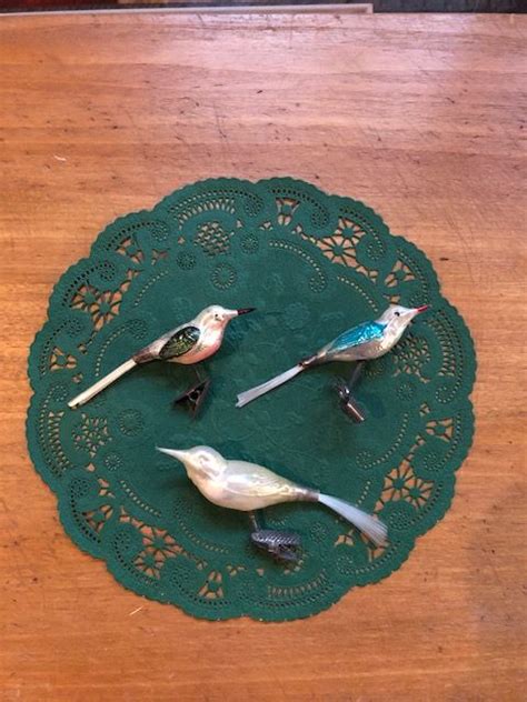 Three Vintage Hand Blown Glass Bird Ornaments With Spun Glass | Etsy | Glass birds, Bird ...