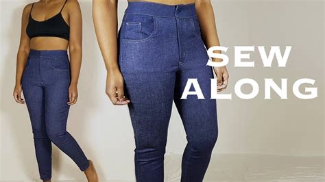 Skinny Jeans Sew Along Tutorial Youtube