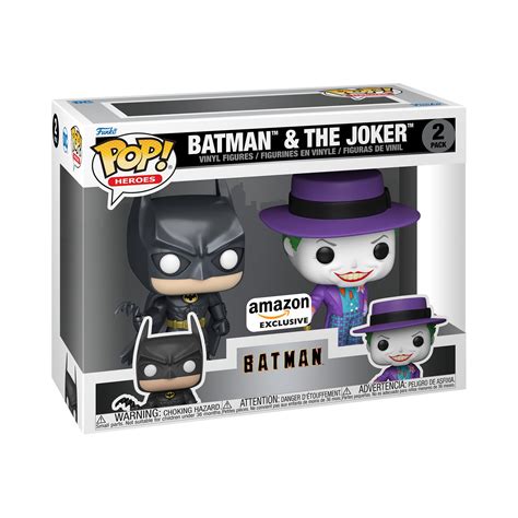 Buy Funko POP! Heroes: Batman - (1989) - 2 Pack Joker & Batman ...