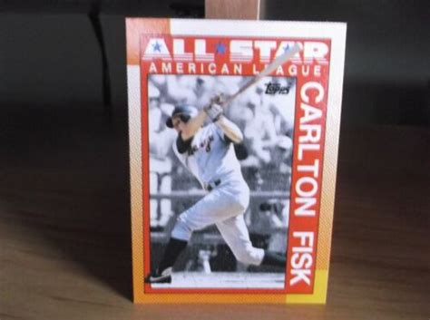 1990 Topps Baseball Card 392 Carlton Fisk Ebay