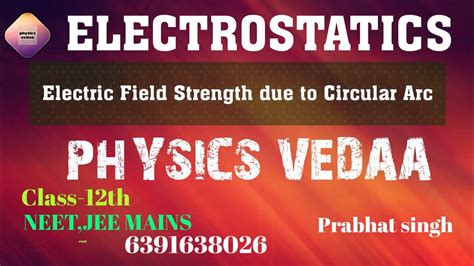 Electric Field Strength Due To Uniformly Charged Circular Arc At Its