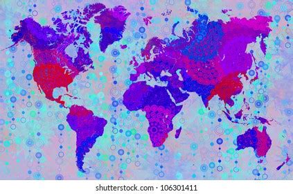 Funny World Map Stock Illustration 106301411 | Shutterstock