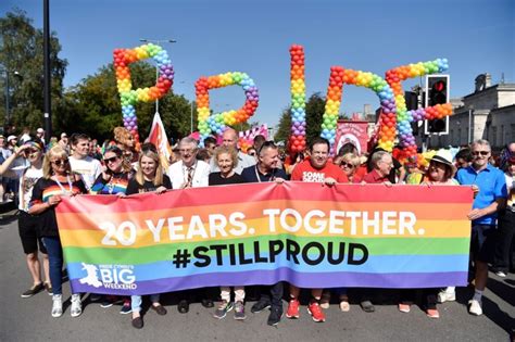 Marching For 20 Years Pride Cymrus Biggest Parade Yet Brightens Up