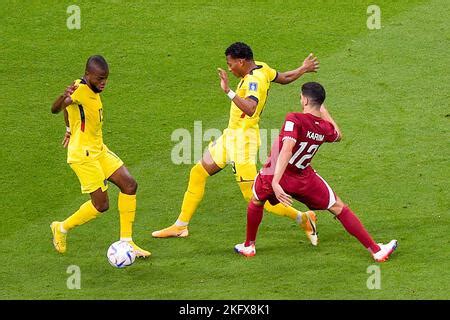 AL KHOR L R Karim Boudiaf Of Qatar Michael Estrada Of Ecuador