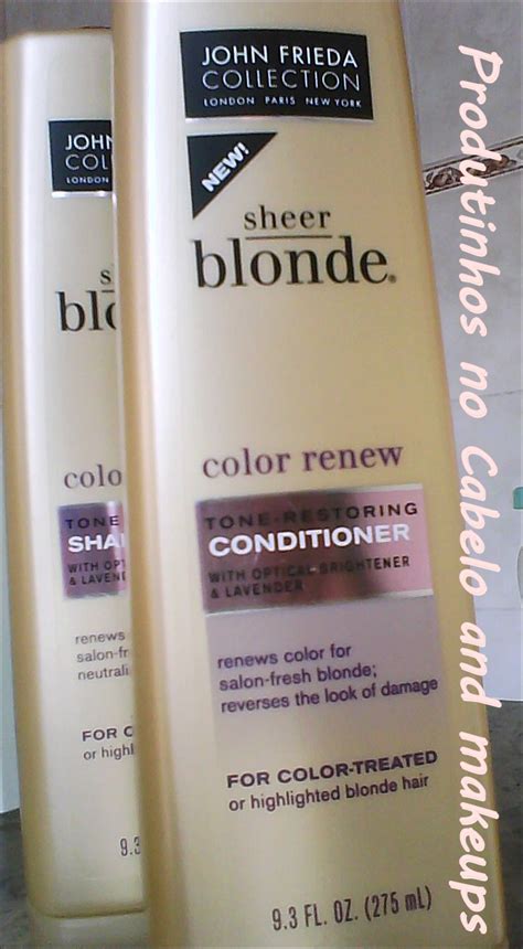 Sheer Blonde as diferenças do John Frieda PRODUTINHOS NO CABELO