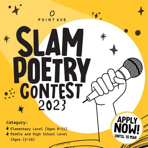 Slam Poetry Contest 2023 Happy School Break