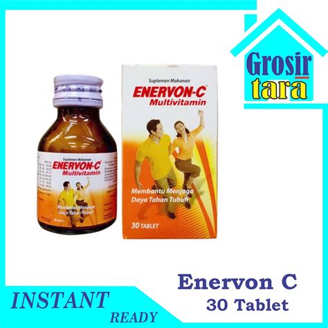 Jual Enervon C Botol Isi Tablet Multivitamin Shopee Indonesia