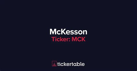What Does Mckesson Do