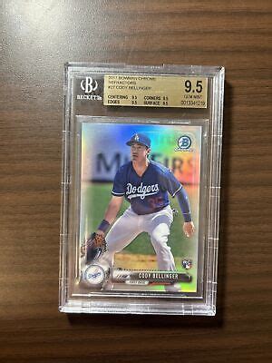 Cody Bellinger 2017 Bowman Chrome REFRACTOR 499 BGS 9 5 GEM MINT