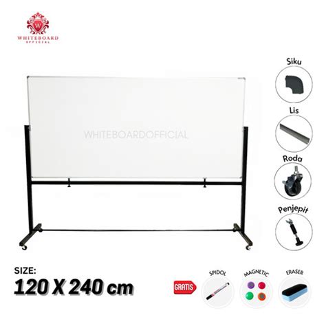 Jual Whiteboard Magnet Standing Papan Tulis Standing X Cm