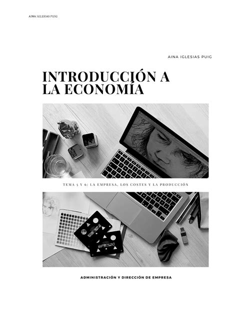 Introducció a l economia Examen Final apunts TEMA 5 LA EMPRESA LOS