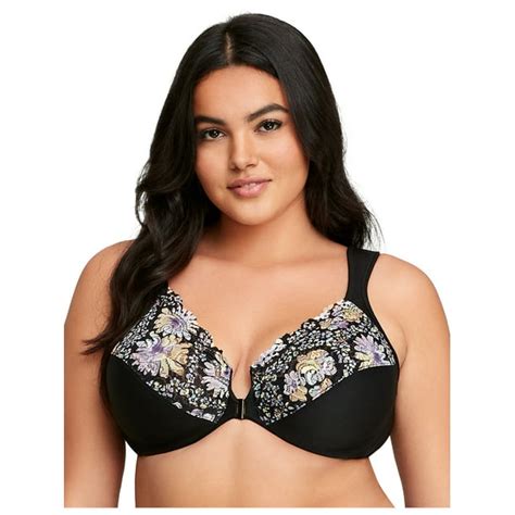 Glamorise Full Figure Plus Size Wonderwire Front Closure Bra Underwire 1245