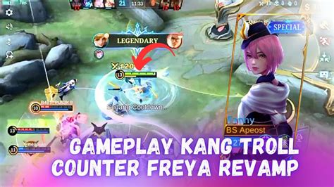 Troll Gameplay Kang Troll Counter Freya Revamp Youtube