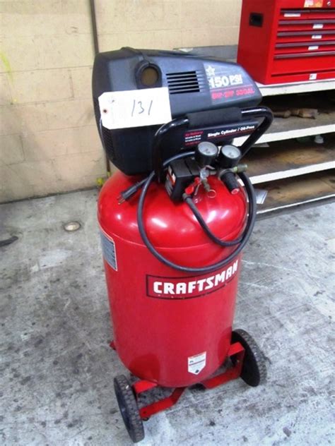 Craftsman 6 Hp 2 Hp 33 Gallon Portable Air Compressor With 150 Max Psi