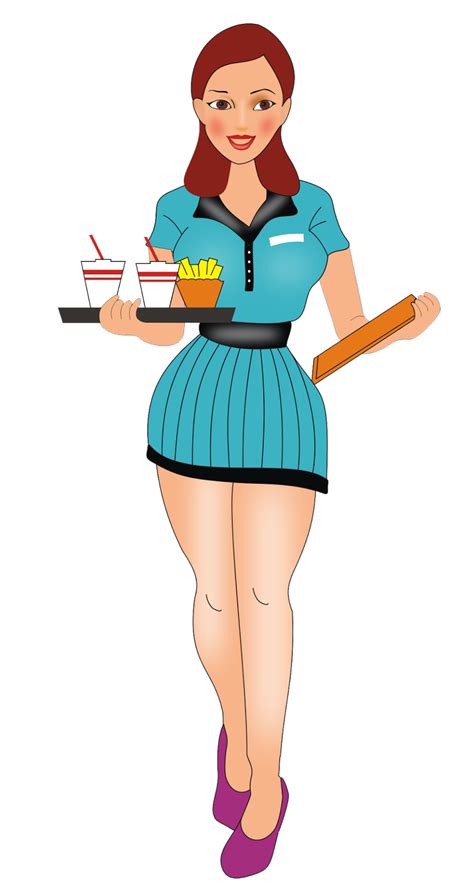 Waitress Clipart Diner Waitress Waitress Diner Waitress Transparent