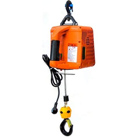 Преносим електрически телфер, 220V, 500 кг, 3 в 1, оранжев - eMAG.bg