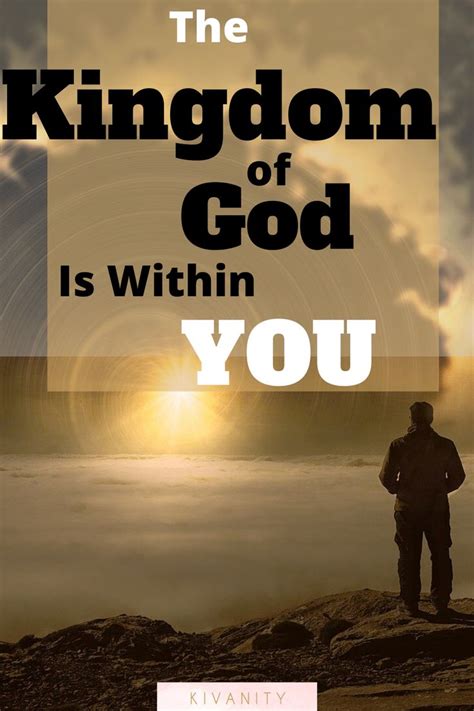 The Kingdom of god is within you | The kingdom of god, God, Finding ...