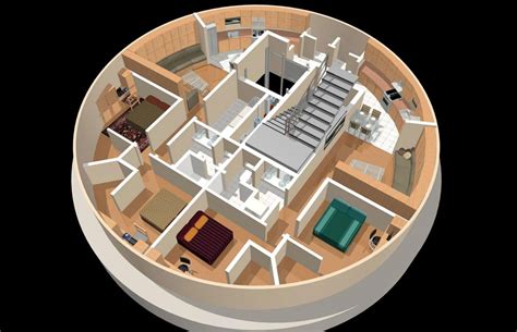 Imagem relacionada | Round house plans, Luxury bunkers, House plans