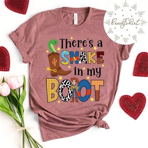 Disney Toy Story There S A Snake In My Boot Woody Shirt Disney Pixar