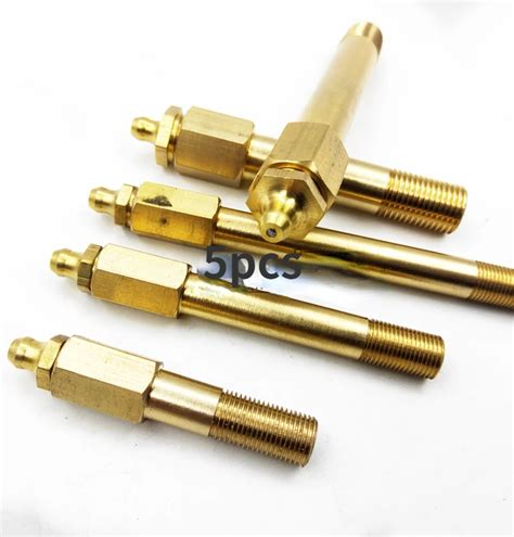 5pcs 1 8 1 4 Extension Joint For Machine Tool Oil Nozzle Brass