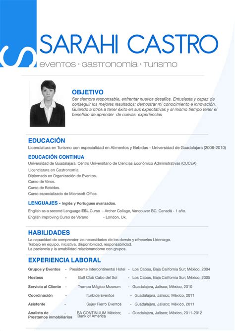 Curriculum Vitae Curriculum Vitae Examples In Spanish