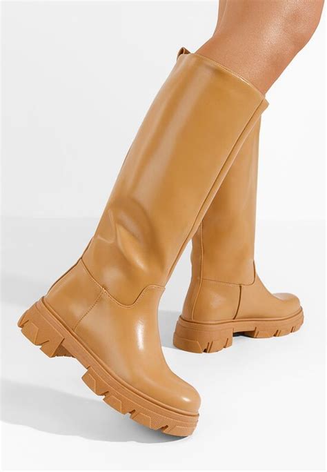 Cizme Dama Fatima Camel Zapatos