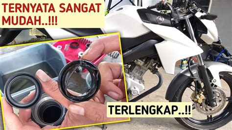 Cara Mengganti Seal Shock Depan Vixion YouTube