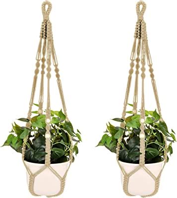 Amazon Mkono Macrame Plant Hanger Indoor Jute Hanging Planter