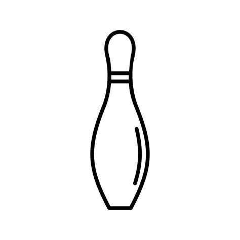 Bowling Pin Vector Icon Vector Art At Vecteezy