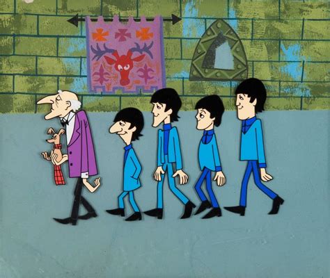 Animation art from the 1965 THE BEATLES Saturday morning cartoon ...