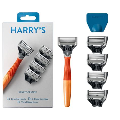 Harry's Razor 5 Blade Refill Bright Orange - Tesco Groceries