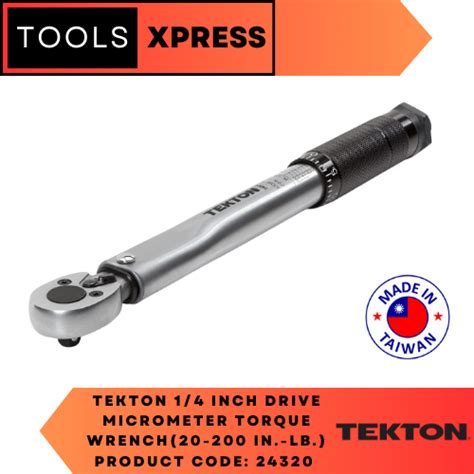 Tekton Inch Drive Micrometer Torque Wrench In Lb