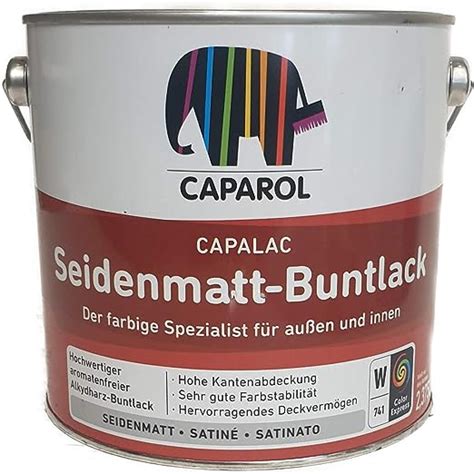 Caparol Capalac Seidenmatt Buntlack Liter Versch Farbt Nne Pantone