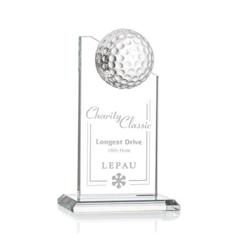 Jordan Golf Clear Peaks Crystal Trophy Tfy Glf