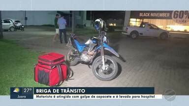 Mt Sinop Motorista Agredido Golpe De Capacete Na Cabe A