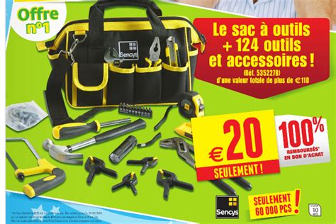 Sac à outils + 124 outils et accessoires 100% remboursés en bons d ...