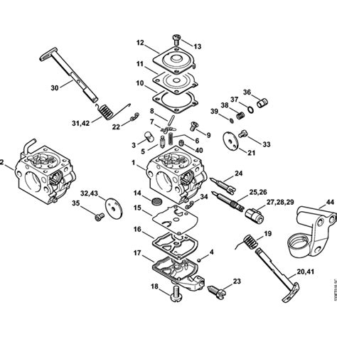 Carburetor C1q 100335 And C1q S86 Assembly For Stihl Ms210 Ms210c Chainsaws Lands Engineers