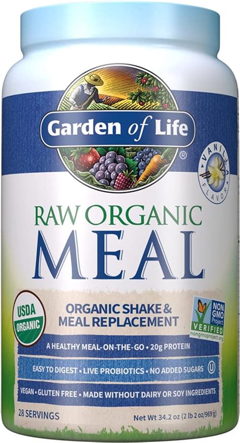 Garden Of Life Raw Organic Meal Replacement Powder Vanilla