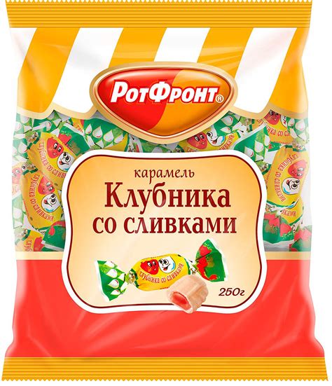 Характеристики Конфеты Бабаевский "Карамель Клубника со сливками", 250 ...