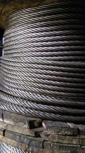 Mild Steel High Carbon 6X19 6X36 Fiber Core Wire Ropes At Rs 75 Meter