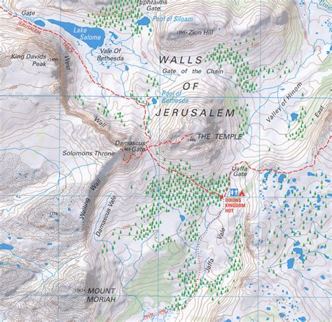 Walls of Jerusalem National Park Map Tasmap - Maps, Books & Travel Guides