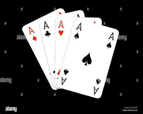 Playing Cards - Four Aces Stock Photo - Alamy