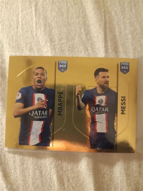 Football Sticker Lionel Messi Kylian Mbappe Psg Fifa Panini