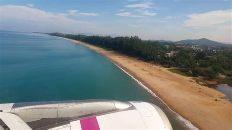 Airplane Landing Phuket International Airport Phuket Airport Hkt