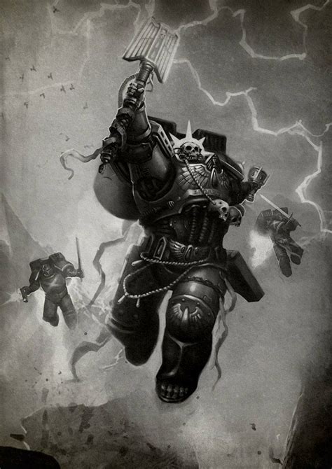 Warhammer K Art Warhammer Fantasy Black Templars Jump Pack Lord