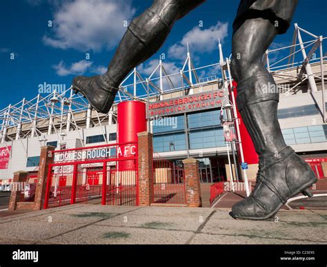 Wilf Mannion Statue The Riverside Stadium Middlesbrough Home To